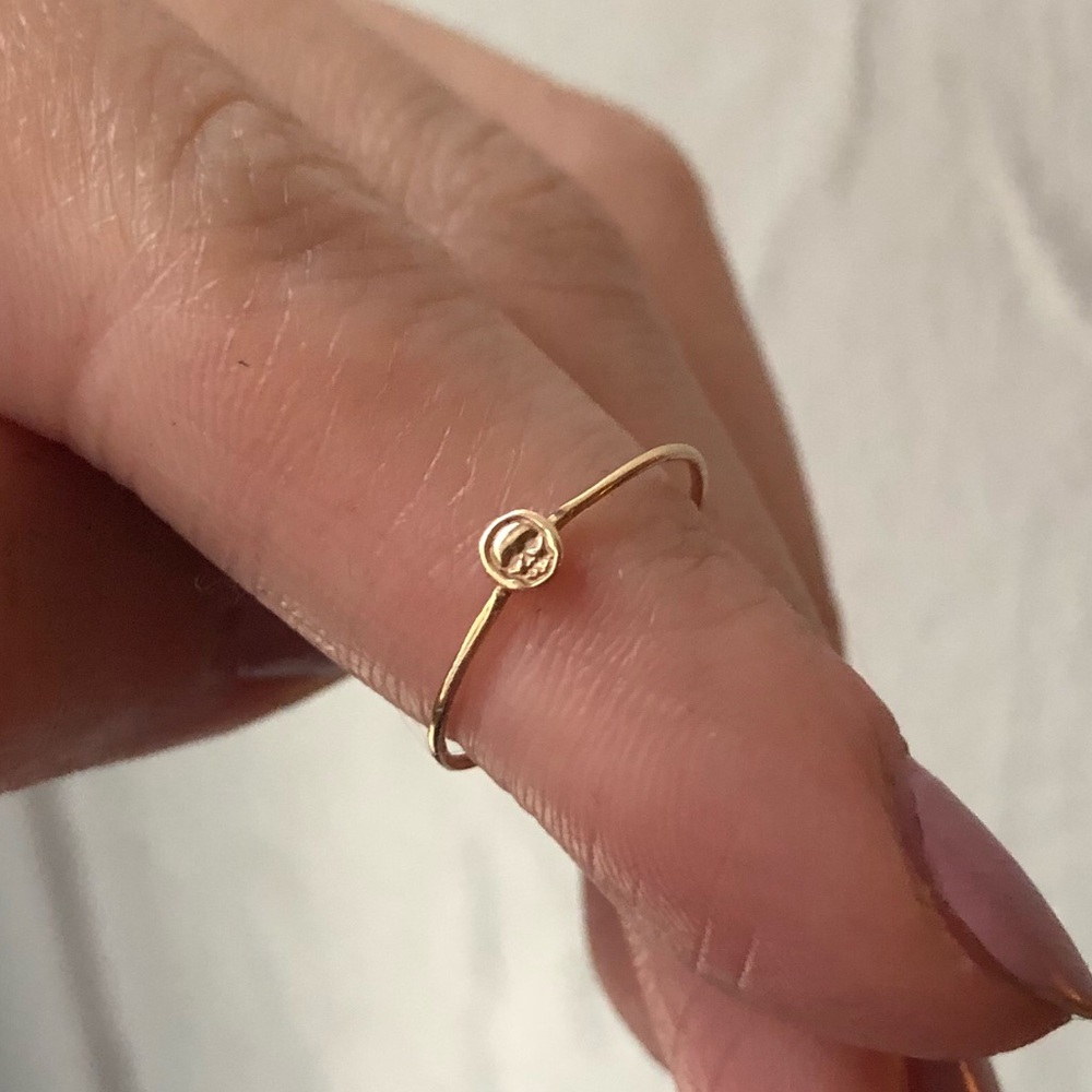 Delicate Gold Knot Minimalist Ring - Gold